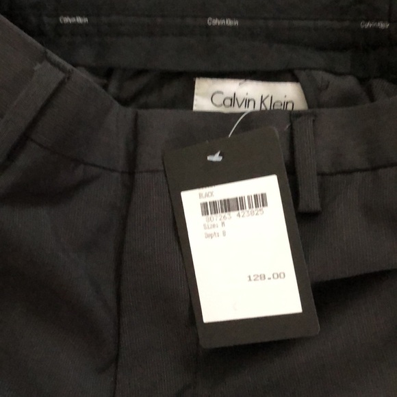 Calvin Klein Slim Fit Pants Black - Picture 9 of 10